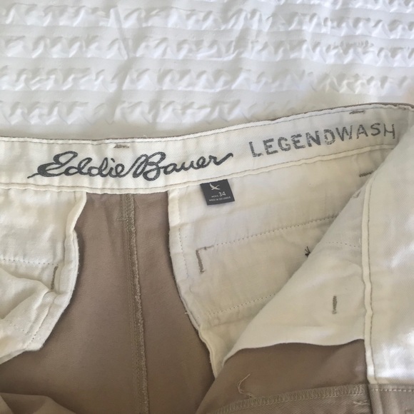 Eddie Bauer | Shorts | Eddie Bauer Chino Legend Wash Mens Shorts Sz 34 ...